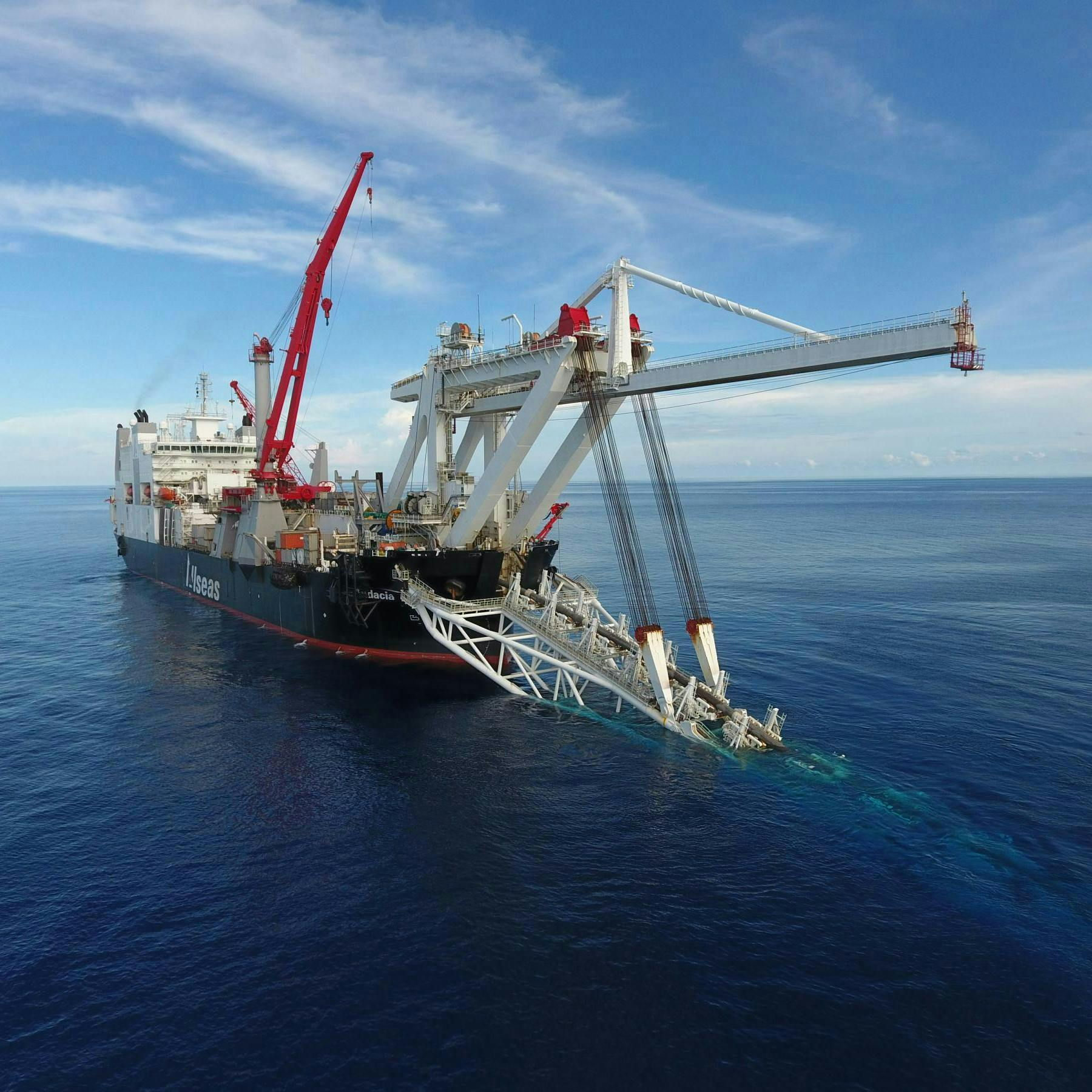 Allseas' Audacia pipelay vessel Allseas' Audacia pipelay vessel