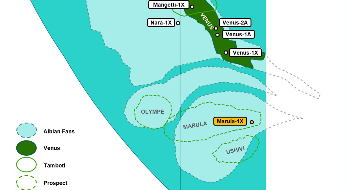 offshore Namibia map