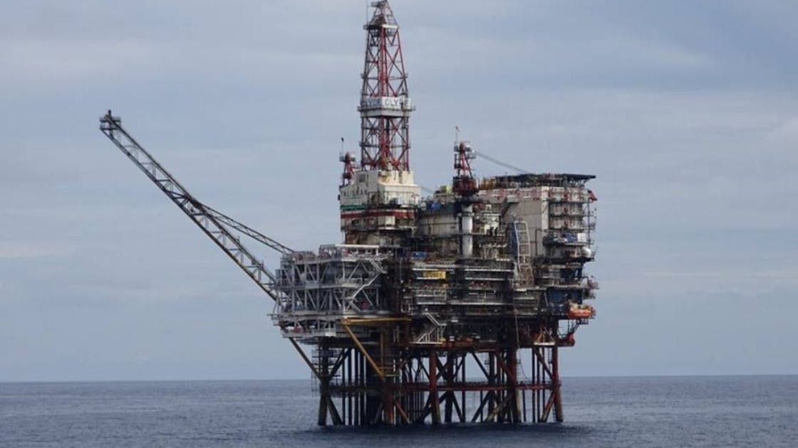 offshore Clyde fixed steel jacket platform