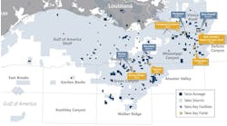Talos Energy GoM asset map Talos Energy GoM asset map
