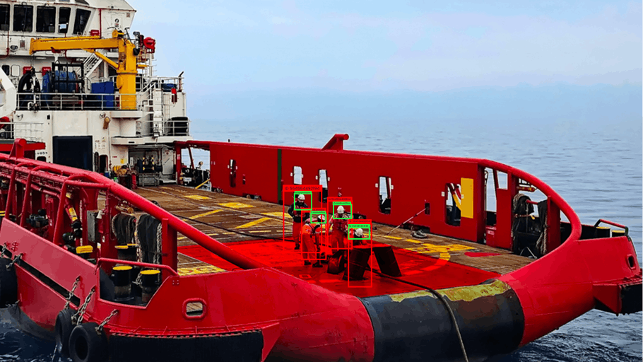 Red Zone visualization simulation configured in Altave Harpia