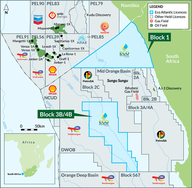 Eco Atlantic’s South Africa Acreage Position