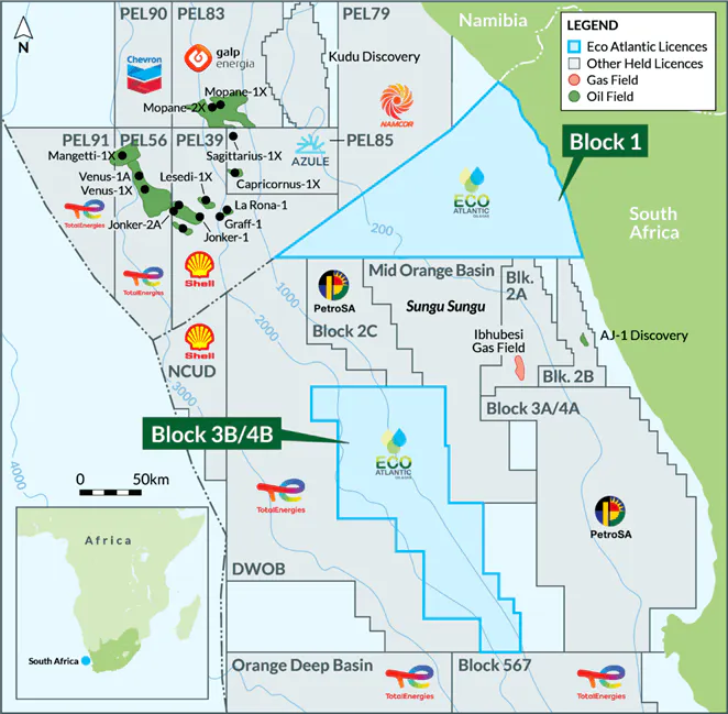 Eco Atlantic’s South Africa Acreage Position Eco Atlantic’s South Africa Acreage Position
