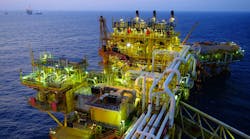 Offshore platform in the Gulf of Mexico Offshore platform in the Gulf of Mexico