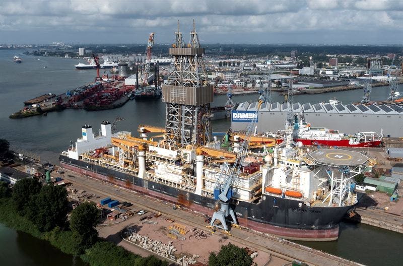 Allseas converted drillship