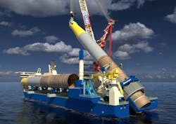 Huisman crane/gripper system Huisman crane/gripper system