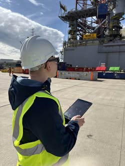 Noble Intrepid docked at Aberdeen Harbor Noble Intrepid docked at Aberdeen Harbor
