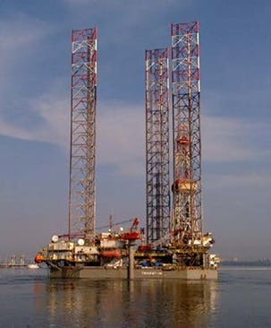 Trident 16 jackup drilling unit Trident 16 jackup drilling unit