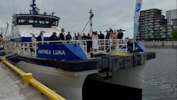 Tidal Transit’s newest CTV christened ahead of maiden charter Tidal Transit’s newest CTV christened ahead of maiden charter
