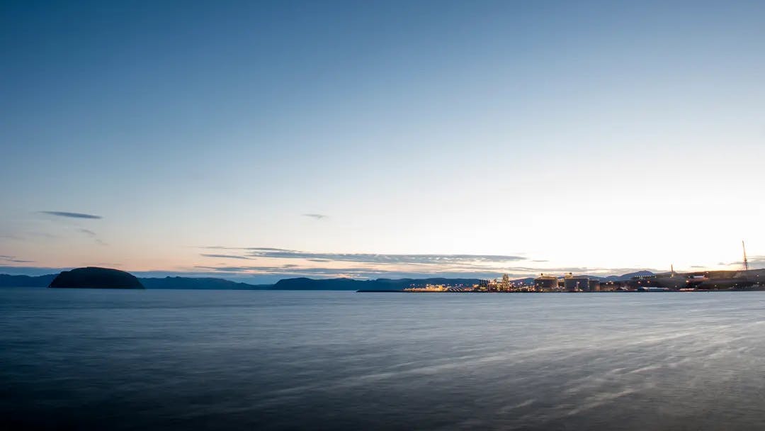 Hammerfest LNG plant on Melk&oslash;ya