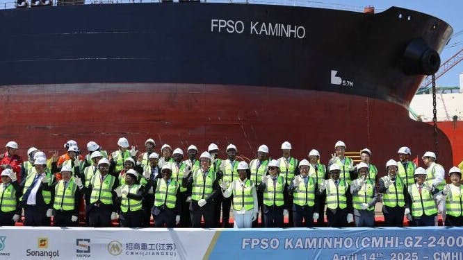 conversion of an oil tanker into the FPSO Kaminho
