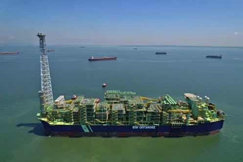 delivery of the BW Opal FPSO