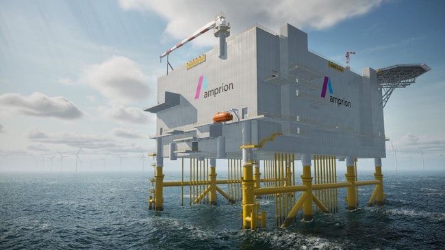 illustration of steel substructure for the 2GW HVDC converter station