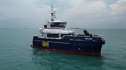 The Fervent CTV is pictured offshore The Fervent CTV is pictured offshore