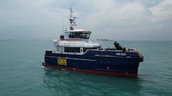 The Fervent CTV is pictured offshore The Fervent CTV is pictured offshore