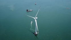 China tests ‘world’s largest’ offshore wind turbine China tests ‘world’s largest’ offshore wind turbine