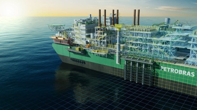 Illustration of a Petrobras FPSO