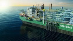 Illustration of a Petrobras FPSO Illustration of a Petrobras FPSO