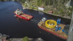 Global Underwater Hub has called for the MoD to work with the UK’s commercial subsea supply chain to defend its underwater assets. At the time this photo was taken, the cables on the BoaBarge 21 were headed to the Aasgard Field in the Norwegian Sea to transmit power and signals to a subsea gas and compression plant. Global Underwater Hub has called for the MoD to work with the UK’s commercial subsea supply chain to defend its underwater assets. At the time this photo was taken, the cables on the BoaBarge 21 were headed to the Aasgard Field in the Norwegian Sea to transmit power and signals to a subsea gas and compression plant.