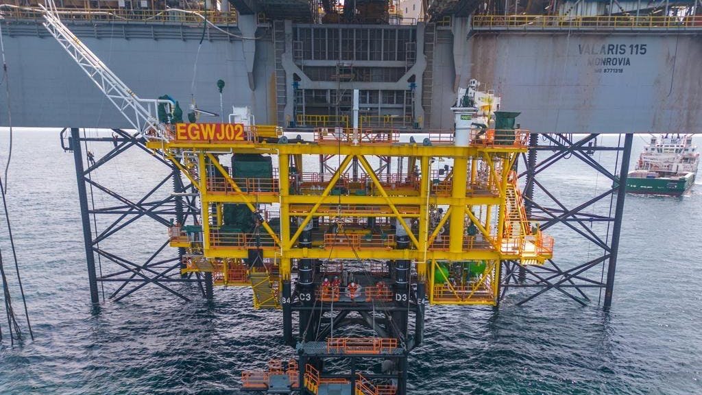 Valaris 115 rig offshore Brunei.