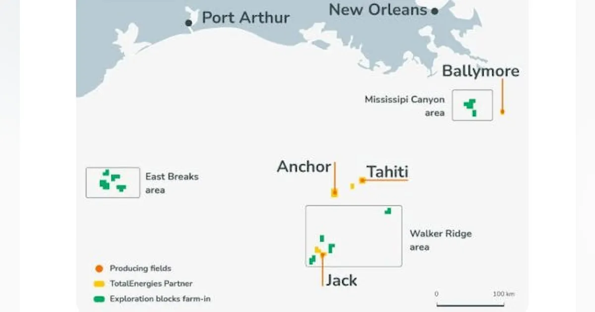 Chevron Rtc Map TotalEnergies acquires 25% working interest in portfolio of Chevron ...