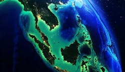 World globe zooms in on Malaysia/Indonesia region. World globe zooms in on Malaysia/Indonesia region.