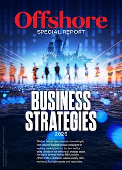 Front cover of the Offshore Business Strategies Special Report 2025. Front cover of the Offshore Business Strategies Special Report 2025.