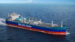 Illustration of the LCO₂ Carrier Illustration of the LCO₂ Carrier