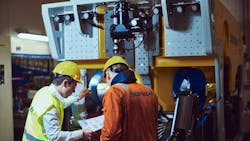 DeepOcean personnel working on a ROV. DeepOcean personnel working on a ROV.