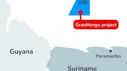map of GranMorgu in Suriname map of GranMorgu in Suriname
