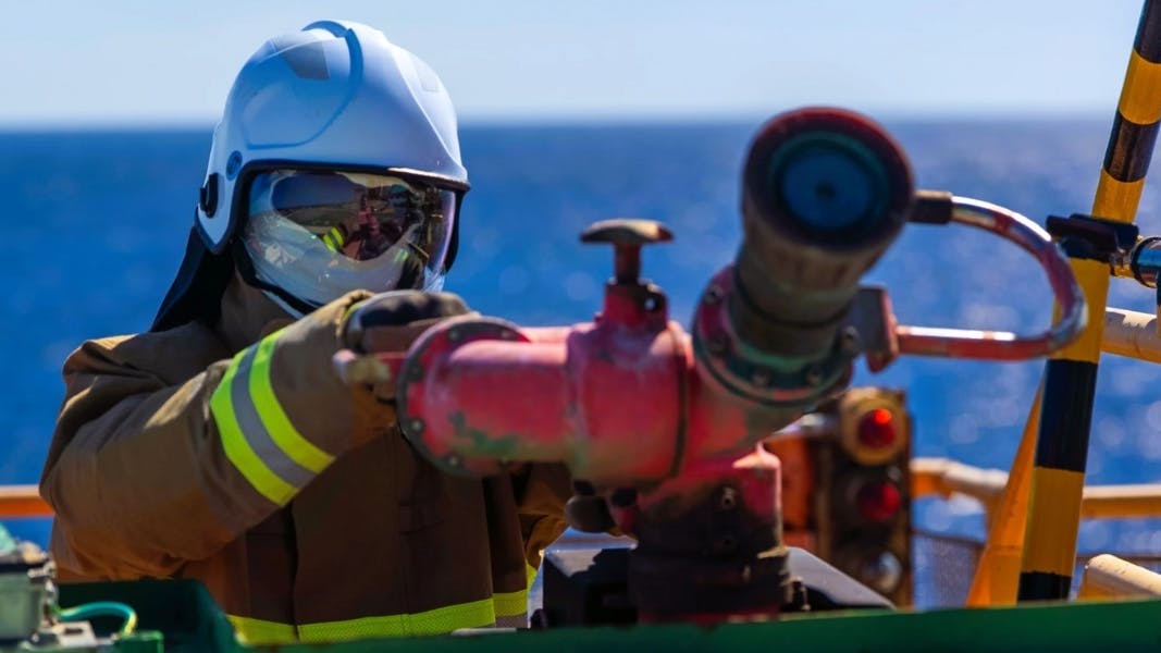 Firefighter at Goodwyn A.