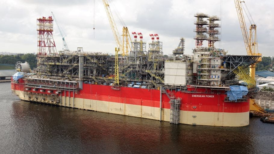 Energean Power FPSO at Admiralty Yard in Singapore in 2021.