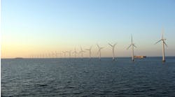 Offshore wind farm near Copenhagen, Denmark Offshore wind farm near Copenhagen, Denmark