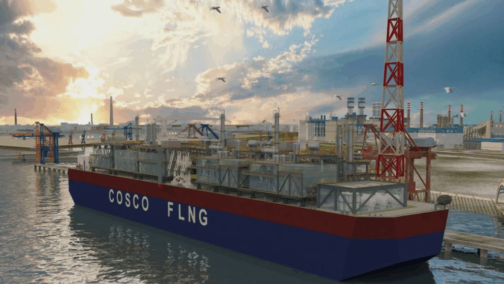 COSCO&rsquo;s FLNG design wins DNV approval