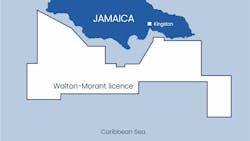 Map of Walton-Morant license offshore Jamaica Map of Walton-Morant license offshore Jamaica