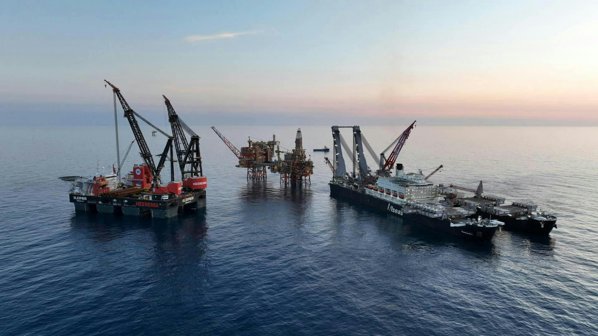 The Pioneering Spirit vessel completes final heavy lifts at offshore Valhall Field.