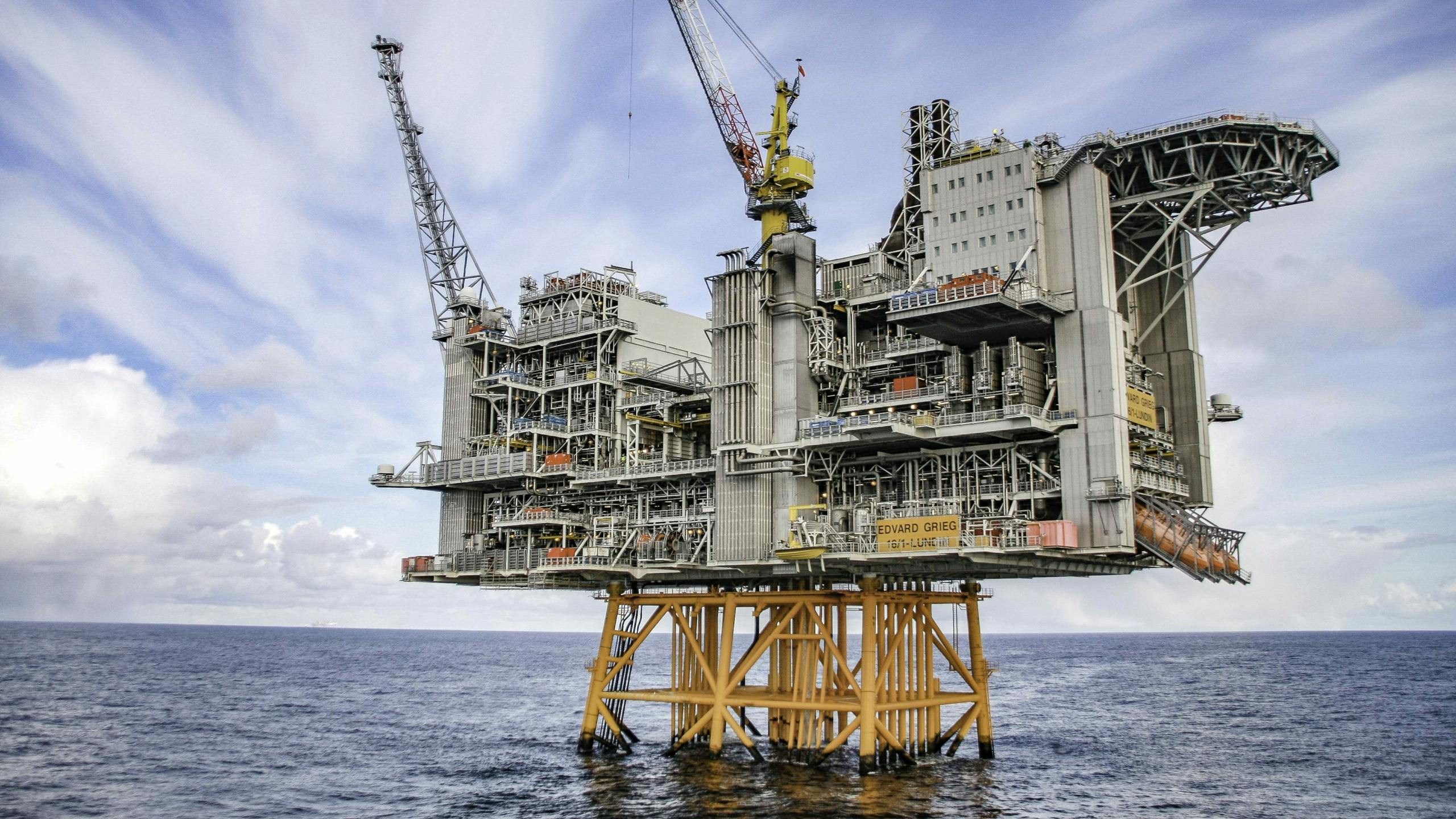 Aker BP&rsquo;s Edvard Grieg offshore platform.