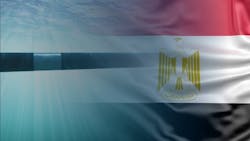 Illustration of Longitude Engineering equipment and the Egyptian flag blend together. Illustration of Longitude Engineering equipment and the Egyptian flag blend together.