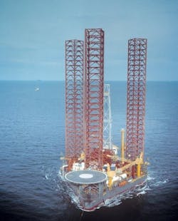 J.T. Angel jackup drilling rig J.T. Angel jackup drilling rig