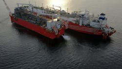 Tango FLNG and Excalibur FSU Tango FLNG and Excalibur FSU