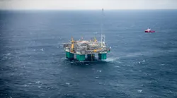 Gjøa semisubmersible production platform in the Norwegian North Sea