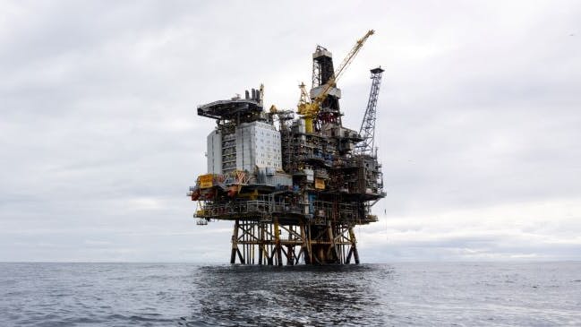 offshore Brage Field in the North Sea