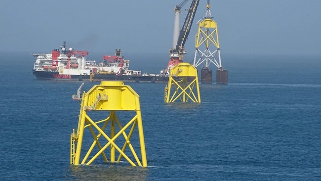 Greater Changhua 2 offshore wind farm construction