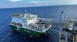 Temis vessel in operation Temis vessel in operation