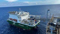 Temis vessel in operation Temis vessel in operation