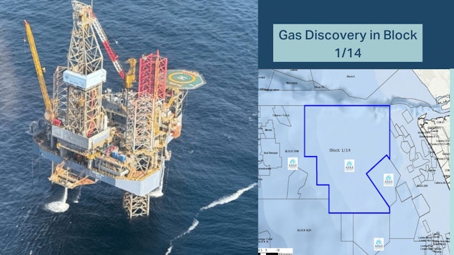 gas discovery at the Gajajeira-01 exploration well