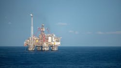 offshore Heidrun platform in the North Sea offshore Heidrun platform in the North Sea