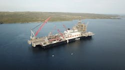Pioneering Spirit delivers first topsides offshore Canada Pioneering Spirit delivers first topsides offshore Canada
