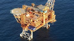 Angel platform for North West Shelf platform offshore Australia Angel platform for North West Shelf platform offshore Australia