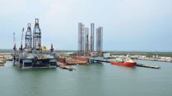 offshore rigs being repaired and refurbished near the US Gulf offshore rigs being repaired and refurbished near the US Gulf